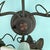 Vintage 7 Light Wrought Iron Wall Sconce With Milk Glass Flowers & Cherub Motif Matching Sconce Available Separately For Sale - Image 9 of 12