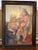 Large Picasso Style Mid-Century Modern oil on board of two women. Colorful, impasto composition of two women comforting...
