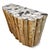 Wood Petrified Wood Top Organic Teak Console Table For Sale - Image 7 of 14