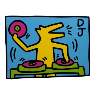 Keith Haring (1958-1990), Untitled (Dj), 1983, Copyright Keith Haring Foundation, Licensed by Artestar Ny, Printed in the Uk For Sale