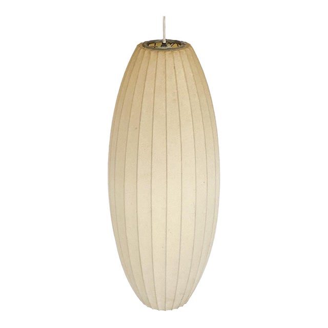 1960's Large Cigar Bubble Pendant Light by George Nelson for Howard Miller Clock Company For Sale