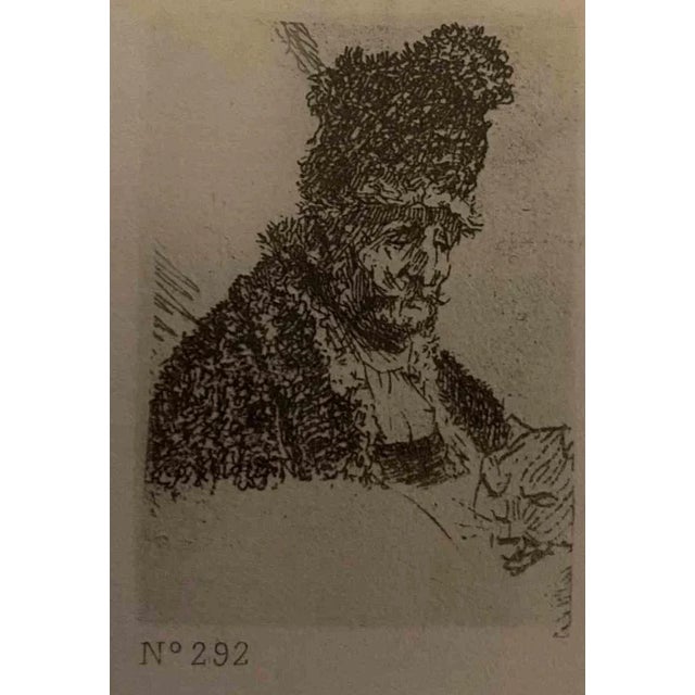 Oriental Head is an etching on ivory-colored paper realized after an etching by Rembrandt. This wonderful piece of art...