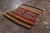 Antique Kurdish Rug Gold Red Striped Geometric Pattern For Sale In New York - Image 6 of 8