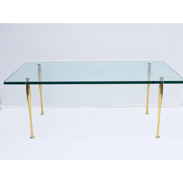 Brass and Glass Coffee Table by Pietro Chiesa for Fontana Arte, 1950s For Sale - Image 9 of 10