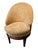 Art Deco Style Velvet Upholstered Swivel Slipper Chair For Sale - Image 4 of 4