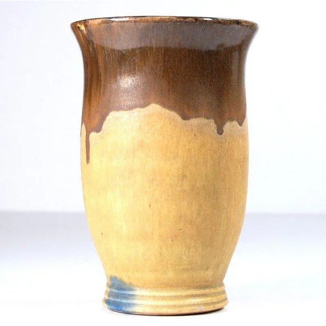 Belgian Ceramic Vase by Roger Guerin for Guerin, 1940s, in Very Good conditions. Designed 1920 to 1949 This piece has an...