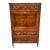 French 19th Century Louis XVI Mahogany Marble Top Secretaire For Sale