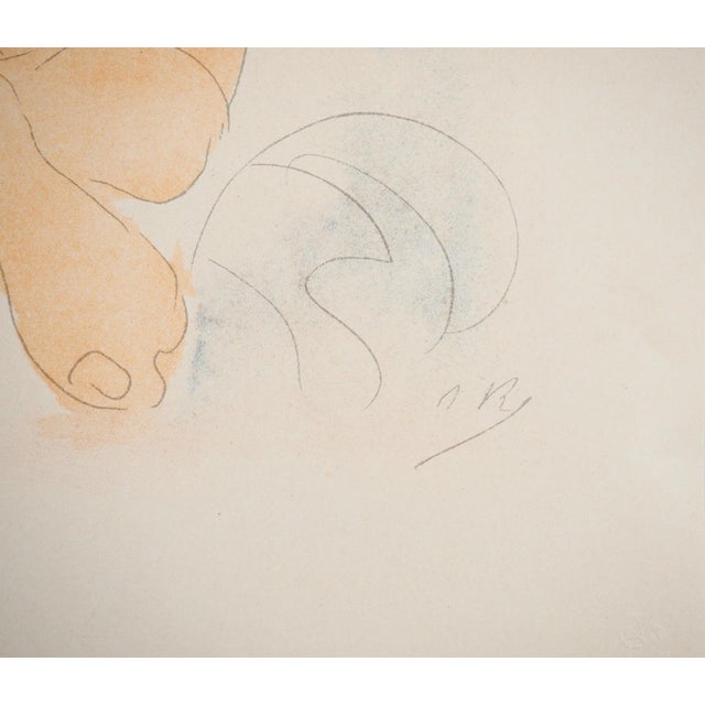 Auguste RODIN (1840-1917)(after) Crouching Nude, 1920 Lithograph enhanced with stencil (Auguste Clot workshop) Signed in...