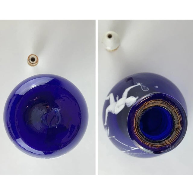 Late 19th Century Mary Gregory Glass Bottle For Sale - Image 12 of 13