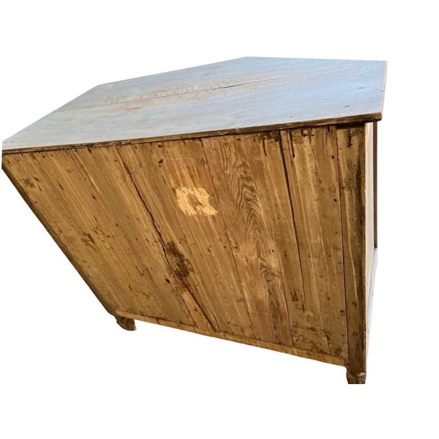 Antique Italian Bleached Walnut Commode / Chest of Drawers With Inlay, Ca. 1810 For Sale - Image 9 of 12