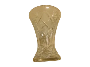Vintage ABP American Brilliant Glass Corset Vase
