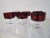 Glass Mid-Century Modern French J. G. Durand Arcoroc Ruby Dessert Glasses - Set of 6 For Sale - Image 7 of 10