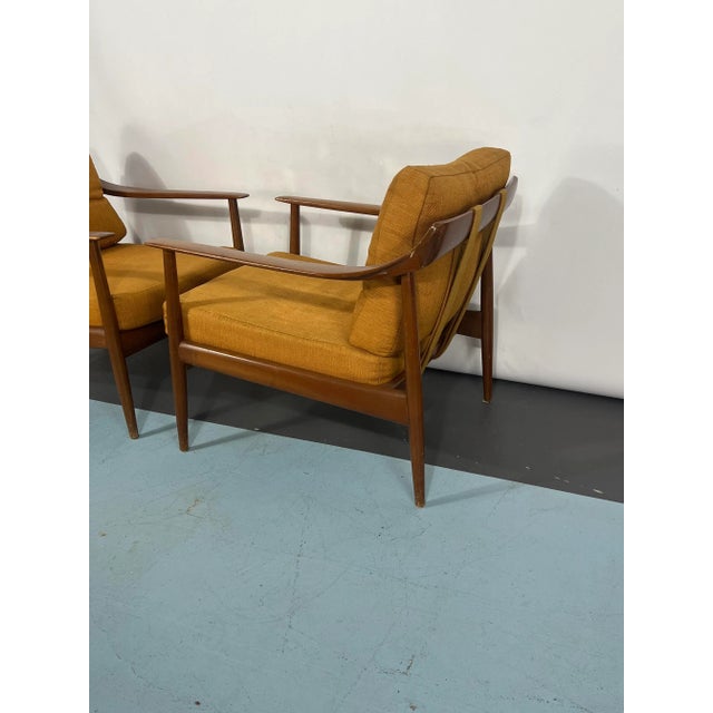 Copper Mid-Century Modern Model 550 Armchairs by Walter Knoll, 1950s, Set of 2 For Sale - Image 8 of 18