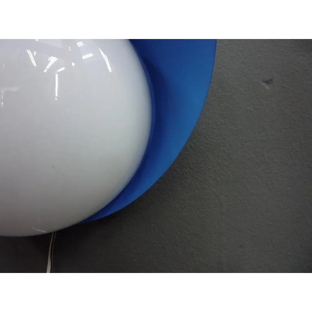 Blue Mid-Century Wall Lamp by Bünte & Remmler, 1950s For Sale - Image 8 of 13