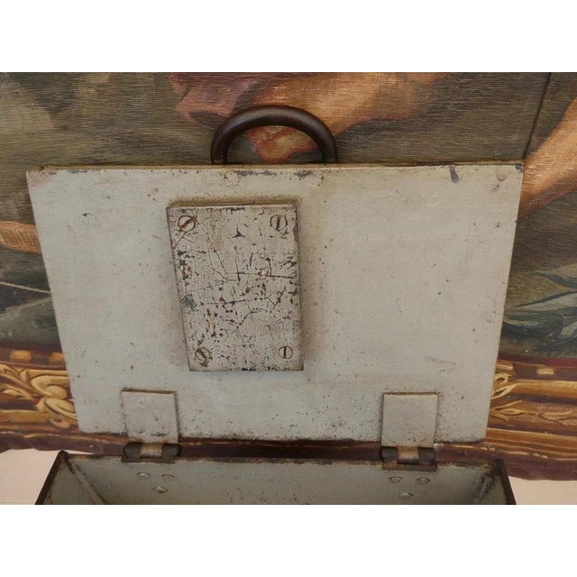 Antique Victorian Cast Iron Military Revenue Chest, 1860 For Sale - Image 12 of 17