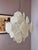 White and Silver Chandelier with Acrylic Glass Panels For Sale - Image 10 of 11