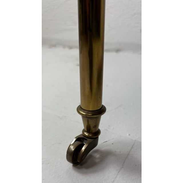 1980s Mid-Century Vintage Walnut and Brass Side Table by Baker Furniture For Sale - Image 5 of 10