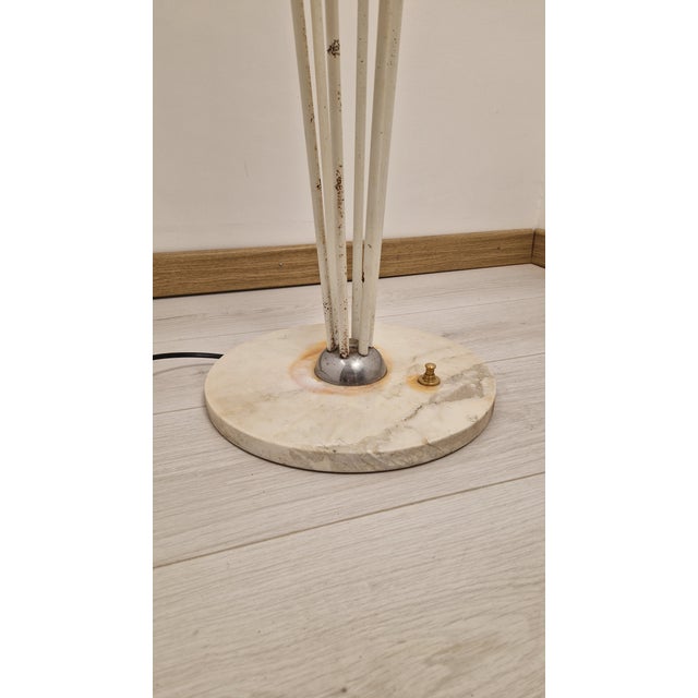 Vintage Alberello Floor Lamp in White and Chrome Iron from Stilnovo, 1980s For Sale - Image 10 of 14
