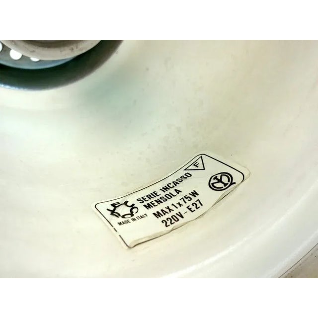 Blue Italian Ceiling Lamps by Roberto Pamio for Leucos, 1970s, Set of 9 For Sale - Image 8 of 9