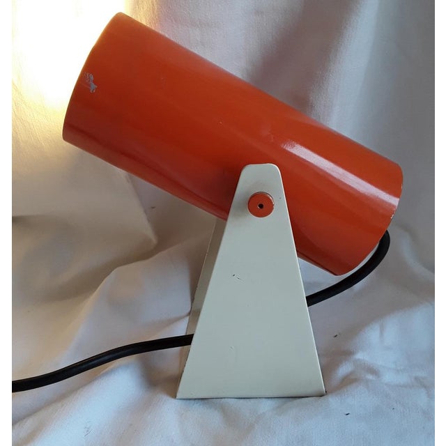 Vintage Wall Lamp in Orange Metal, 1970s For Sale - Image 6 of 9
