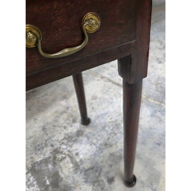 Antique 18th Century Oak Lowboy For Sale - Image 10 of 16