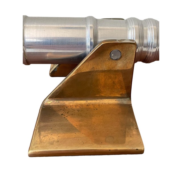Large Vintage Handcrafted Folk Art Cannon Sculpture For Sale - Image 9 of 10
