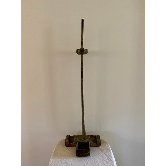 Antique Oil Lamp Stand For Sale - Image 4 of 11