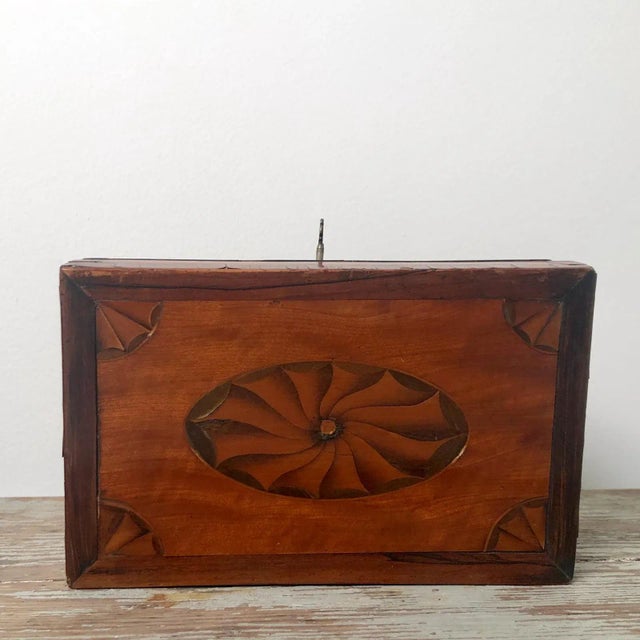 Late 18th Century Late 18th Century George III Mixed Woods Tea Caddy For Sale - Image 5 of 9