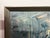 Blue 1980s Mid Century Modern Oil Painting signed and dated Katz 1985 For Sale - Image 8 of 8