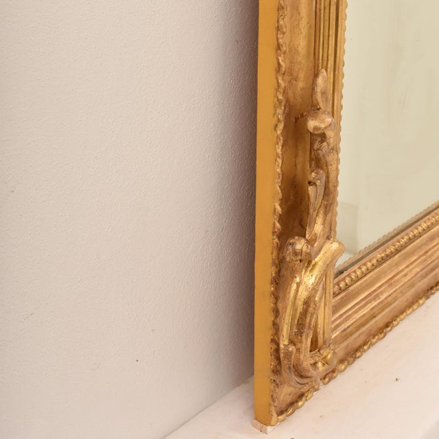 Antique Gold Leaf Mirror, 1850s For Sale - Image 9 of 12
