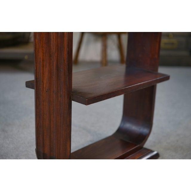 Art Deco Wooden Side Table, 1930s For Sale - Image 4 of 10