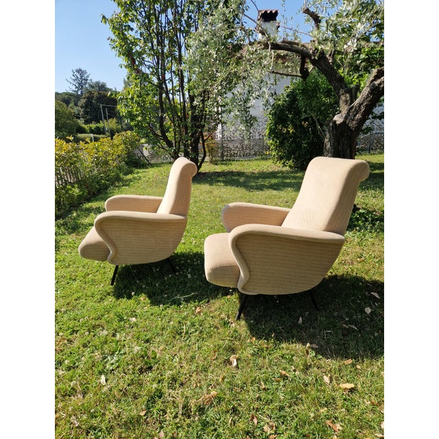 Lady Lounge Chairs attributed to Marco Zanuso for Arflex, 1950s, Set of 2 For Sale - Image 13 of 18