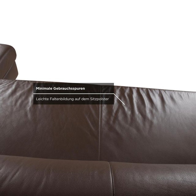 Brown Donna Leather Corner Sofa from Ewald Schillig For Sale - Image 8 of 15