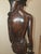 Wood Monumental Mid-Century Two-Tone Macassar Ebony Balinese Harvest Maiden & Water Carrier Sculptures – Pair For Sale - Image 7 of 12