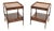 Vintage Georgian Burr Elm Side Tables, 1950, Set of 2 For Sale