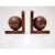 Wood Art Deco Bookends in Polished Burl Wood - A Pair For Sale - Image 7 of 7