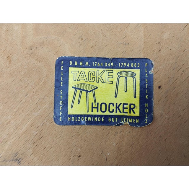 Mid-Century German Stool from Tacke, 1950s For Sale - Image 11 of 13