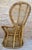 Set of Spanish High Back Armchair in Bamboo Wicker, 1970s For Sale - Image 12 of 18