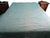 Jadeite Feedsack Yo Yo Quilt Trellis Pattern Floral Diamond Edges Queen Handmade 1930's For Sale - Image 11 of 17
