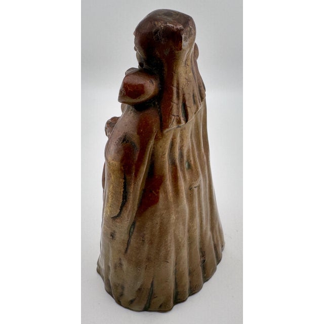 Late 19th Century Virtue Above, Mischief Below: Gothic Revival Bronze Figural Bell Leg Clappers For Sale - Image 5 of 10