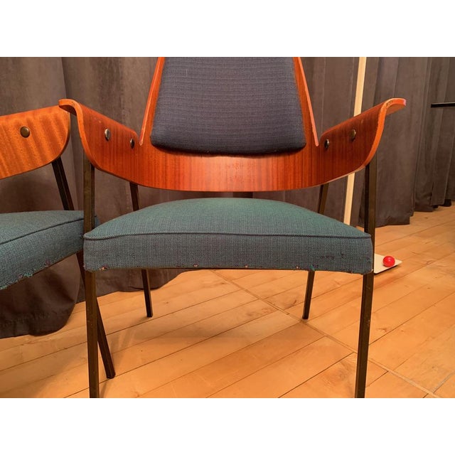 Club Chairs in the style of Hanno Von Gustedt, 1960s, Set of 4 For Sale - Image 6 of 18