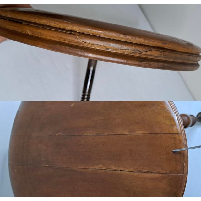 Antique H. Holtzman & Sons Victorian Adjustable Swivel Piano Stool With Glass Ball Claw Feet For Sale - Image 16 of 17