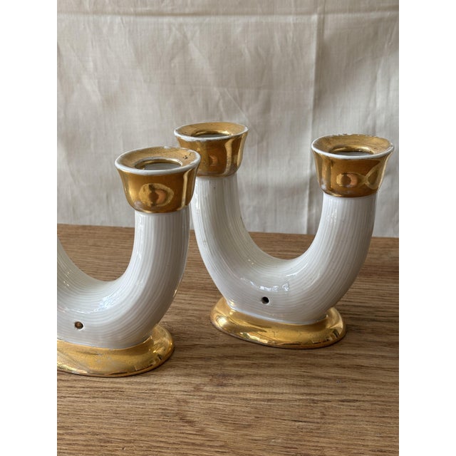 Candleholders by Lucien Brisdoux, France, 1930s, Set of 2 For Sale - Image 4 of 9