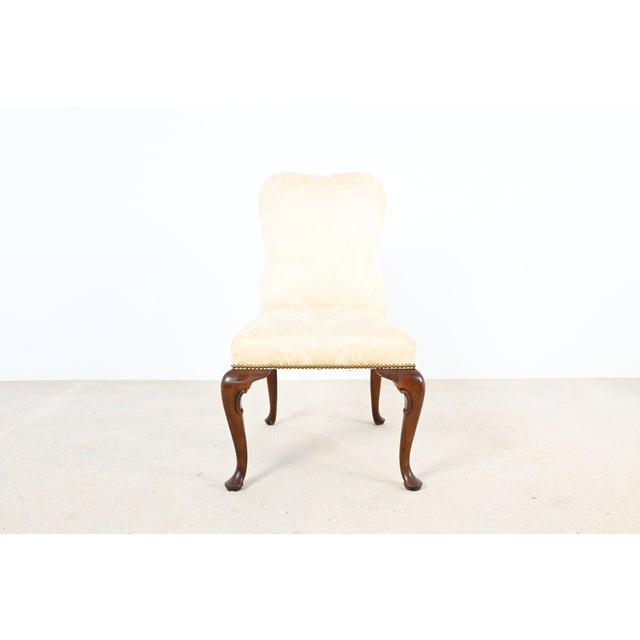 Brown Baker Furniture Queen Anne Mahogany Dining Chairs – Set of 6 For Sale - Image 8 of 14