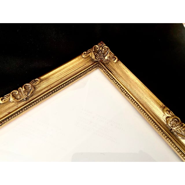 Vintage Carr Frame Ornate Baroque Gold Gilt Style Wood Frame - 8x10. For Sale - Image 10 of 15