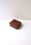 A relatively small rectangular burl wood trinket box, in the Modern design style, circa mid-20th century. Crafted in a...