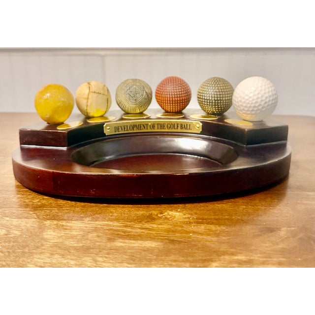 Modern Late 20th Century Navika “Development of the Golf Ball” DeskAccessory or Jewelry Tray For Sale - Image 3 of 12
