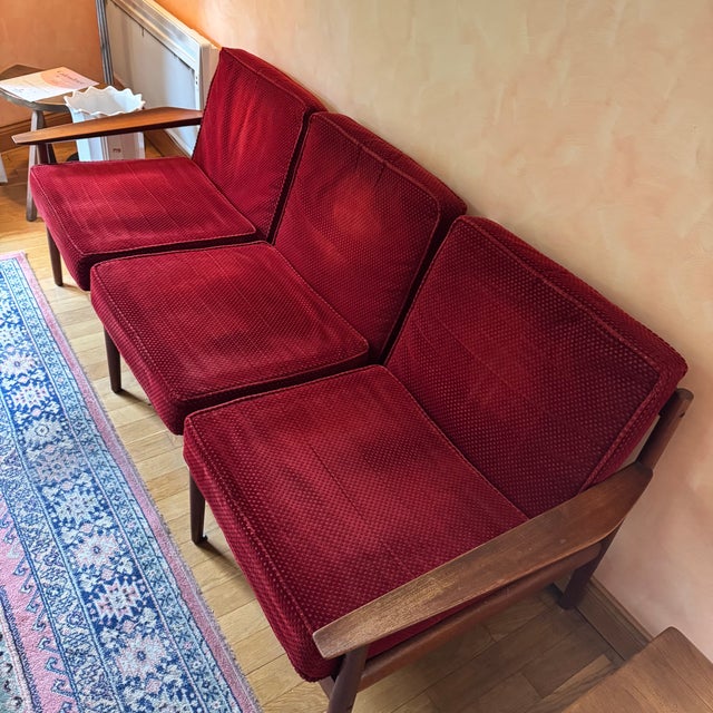 Mid-Century Modern Teak Seating Group by Arne Vodder for Glostrup, 1960s, Set of 3 For Sale - Image 14 of 18