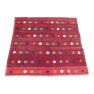 Small Vintage Soffra Rug - 48"x56" For Sale