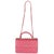 Pink Pink Quilted Lambskin Medium Trendy CC Flap Dual Handle Bag For Sale - Image 8 of 9